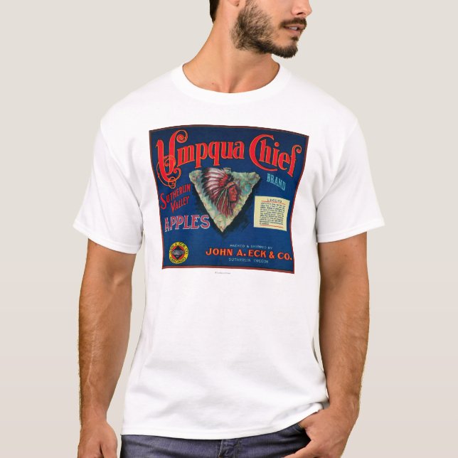 T-shirt Caisse en chef LabelSutherlin d'Umpqua Apple, OU (Devant)