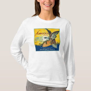T-shirt Caisse LabelDufur de l'Amérique Apple, OU