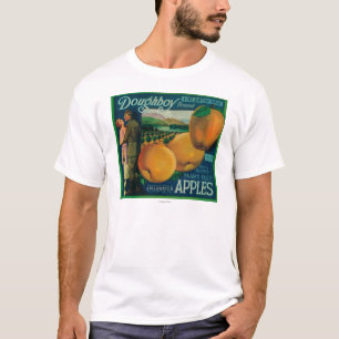 T-shirt Caisse LabelWatsonville, CA d'Apple de Doughboy