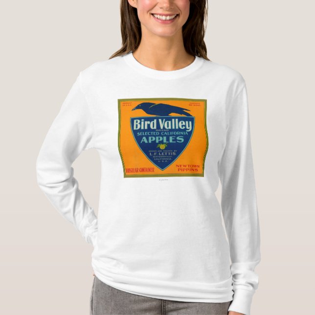 T-shirt Caisse LabelWatsonville, CA d'Apple de vallée (Devant)