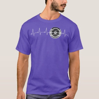 T-shirt Caisson de basses coeur battent drôle design