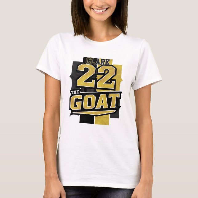 T-shirt Caitlin Clark GOAT Université de l'Iowa (Devant)