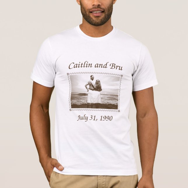 T-shirt Caitlin et Bru 1990 (Mens) (Devant)