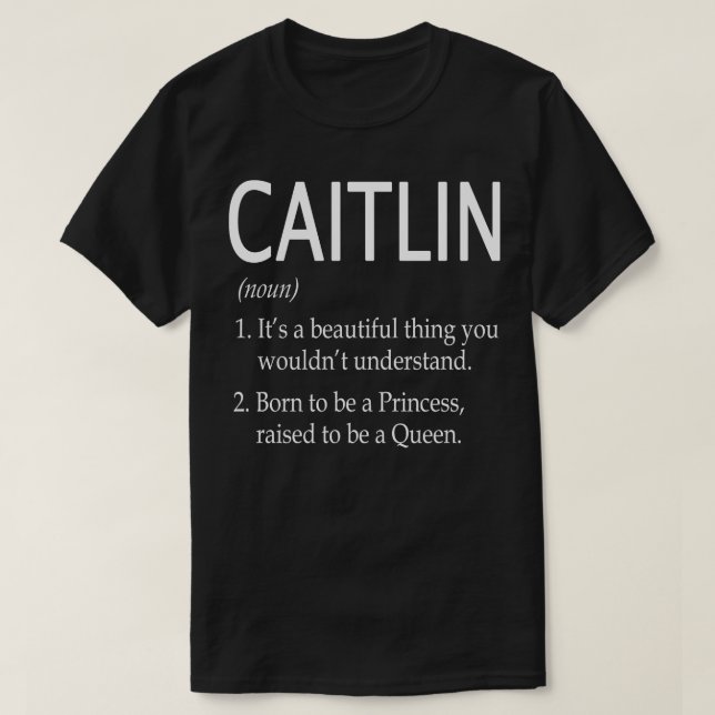 T-shirt Caitlin Nom Cadeau (Design devant)
