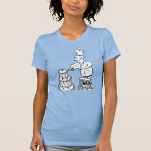T-shirt Cake maker et cuire amusant dessin animé graphique