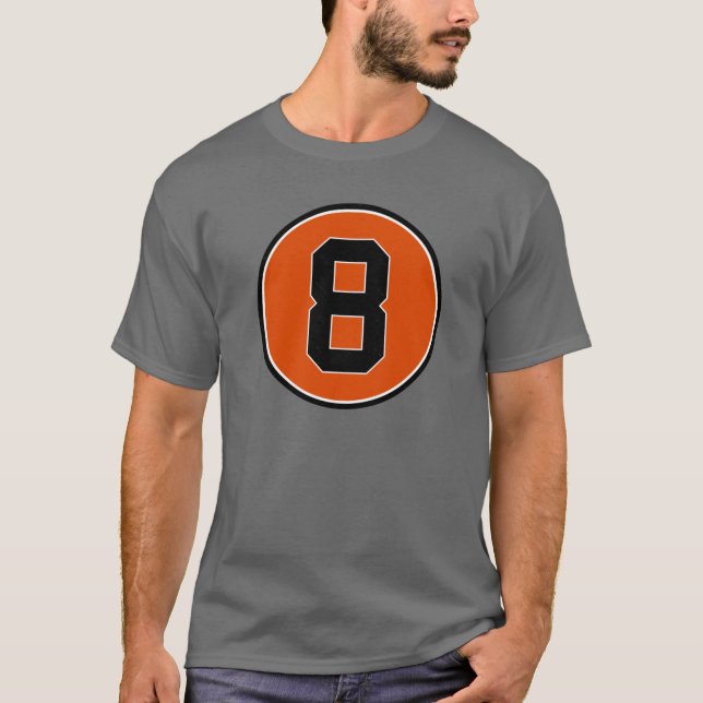 T-shirt Cal Ripken Jr 8 Jersey Numéro (Devant)