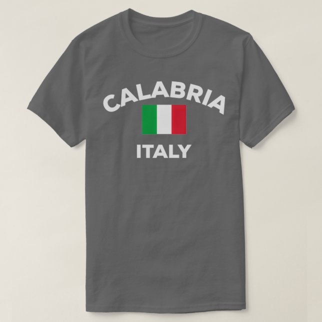 T-shirt Calabria Italy Italia Italian Flag Home City Touri (Design devant)
