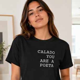 T-shirt Calado Tu es un Poète Dicton Portugais Drôle