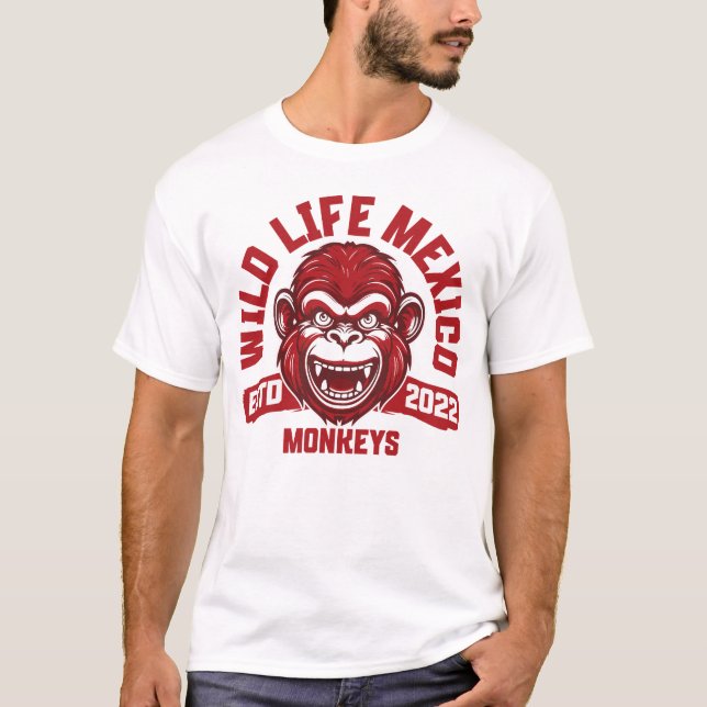 T-shirt Calakmul Monkeys (Devant)