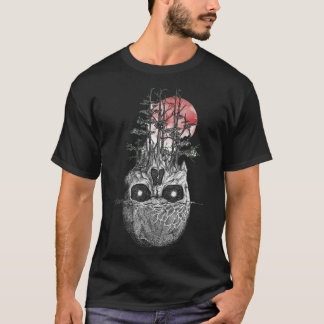T-shirt Calavera boca abajo