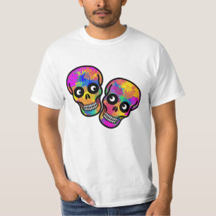 T-shirt Calavera Couple Dia De Los Muertos 