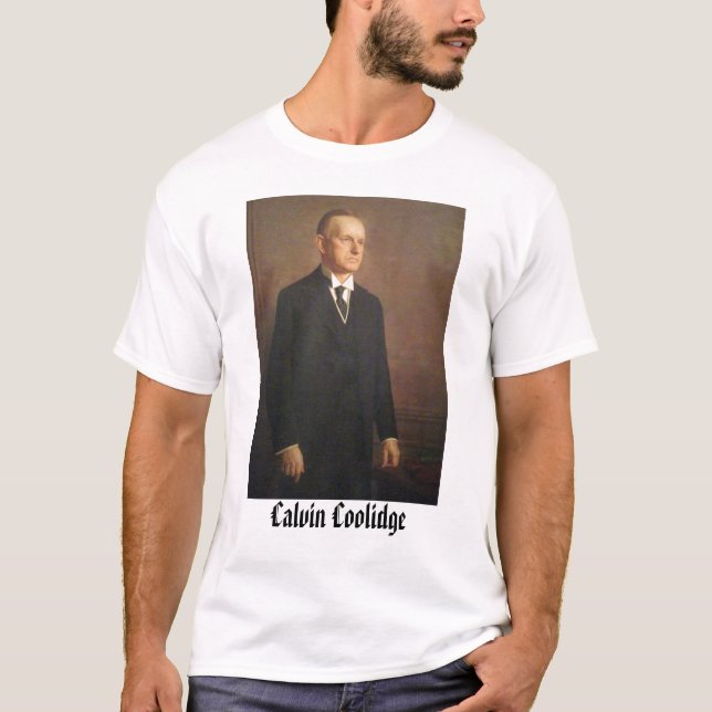 T-shirt calcool, Calvin Coolidge (Devant)