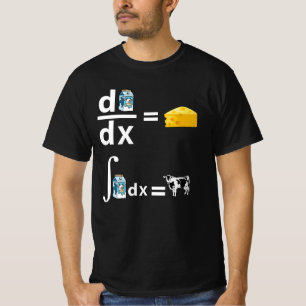 T-shirt Calcul du fromage Médaille de science amusante