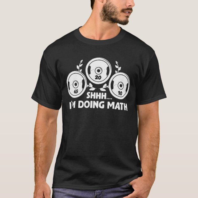 T-shirt Calcul du poids des mathématiques de la condition  (Devant)