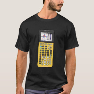 T-shirt Calculatrice à graphisme pour citronnelle jaune TI