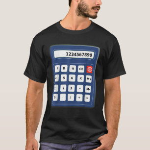 T-shirt Calculatrice Costume Halloween T Chemise