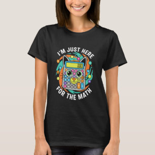 T-shirt Calculatrice Math Chat Drôle Chaton Graphique