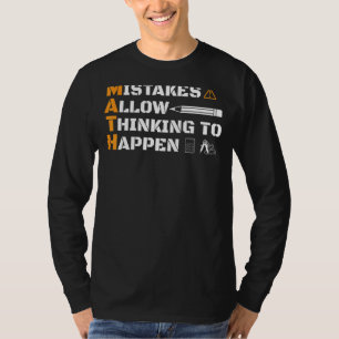 T-shirt Calculatrice mathématique au crayon