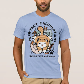 T-shirt Calculs Parfaits – Création de Chat de Maths Drôle