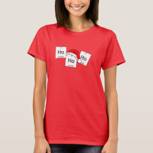 T-shirt Calembour de Noël d'élément de chimie de holmiu