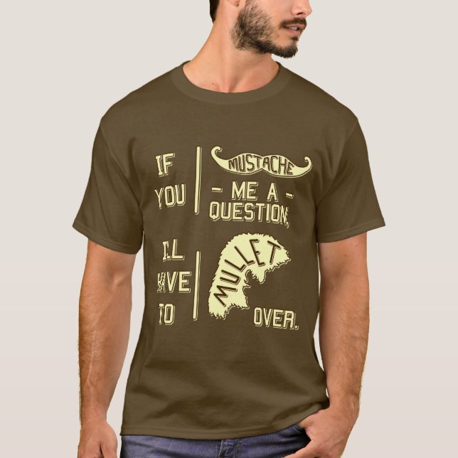 T-shirt Calembour drôle 2 de plaisanterie de mulet de (Devant)