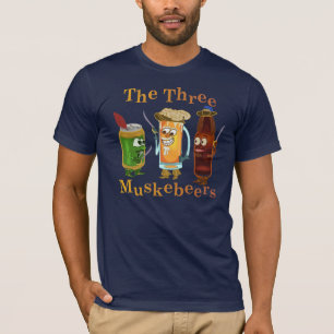 T-shirt Calembour drôle de bière de trois Muskebeers