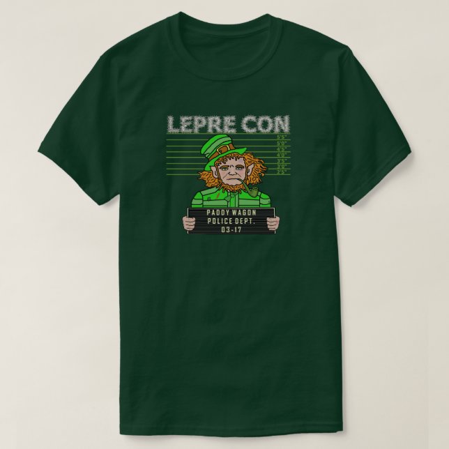 T-shirt Calembour drôle de st patrick de photo de lutin (Design devant)