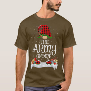 T-shirt Calendrier à carreaux rouges buffles assortis Gnom