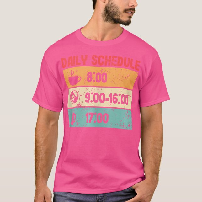 T-shirt Calendrier quotidien Billard 8 balles Billard 9 ba (Devant)
