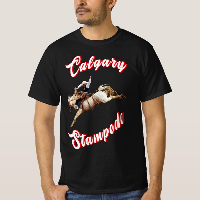 T-shirt Calgary Heure Canada Juillet Riders Calgary Stampe (Devant)