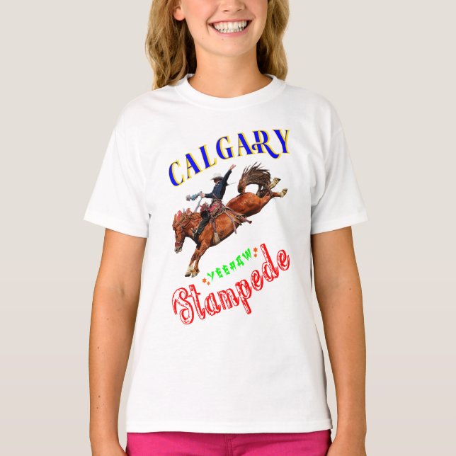 T-shirt Calgary Yeehaw Stampede (Devant)