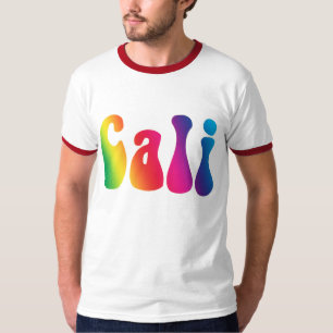 T-shirt Cali Cravate-Dye California Hippie Logo T