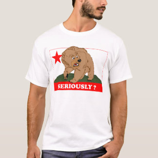 T-shirt CaliBear grogne mécontentement