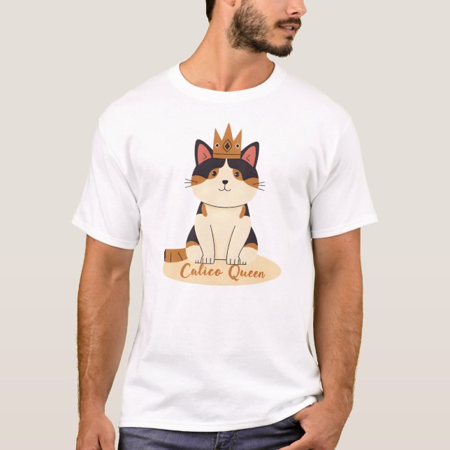 T-shirt Calico Cat Queen (Devant)