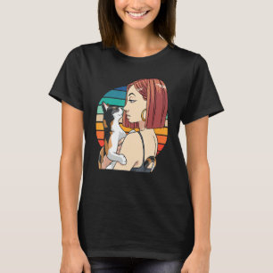 T-shirt Calico Chat Maman Mignonne Animal Kitten Chat Dame