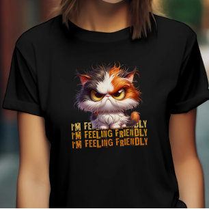 T-shirt Calico Grumpy Chat et une citation drôle