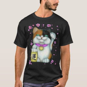 T-shirt Calico Lucky Chat Maneki Neko
