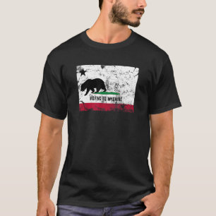 T-shirt California Bear Se Déplace Dans Le Wyoming À Pied