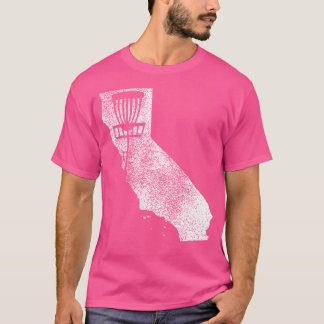 T-shirt California Disk Golf State Avec Panier Perdu