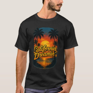 T-shirt California Dreamin Coastal Sunset West Coast Seren