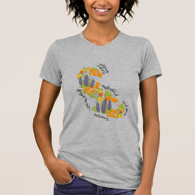 T-shirt California Fleur sauvage Tee (Devant)