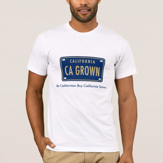 T-shirt California Grown Logo Mens (Devant)