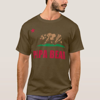 T-shirt California Republic Papa Bear Dad Fathers Day Gift