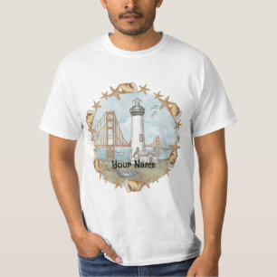 T-shirt California Shells Lighthouse