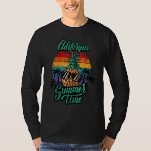 T-shirt California Summer Time Dreamin Sarcastic Ananas