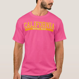 T-shirt California Water Polo Noir 3X-Gros Unisex-Adultes