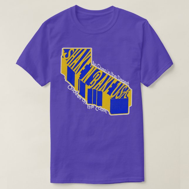 T-shirt Californie aka Shake and Bake USA (Design devant)