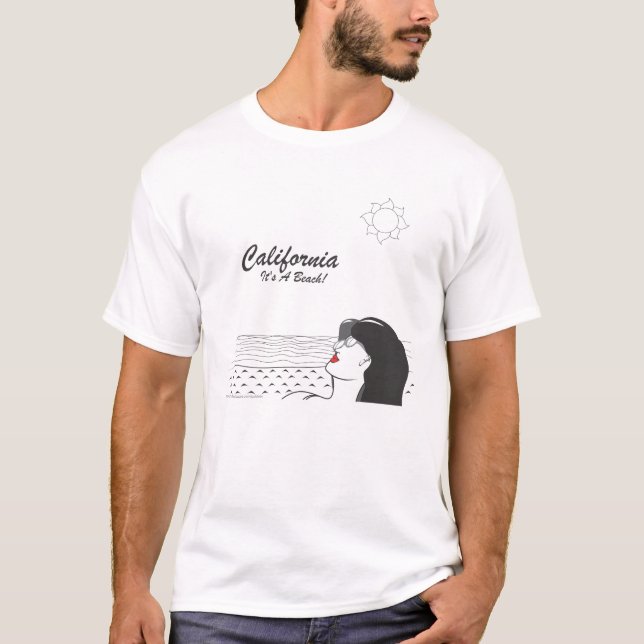 T-shirt Californie - C'est A Beach II (Devant)