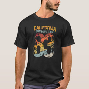 T-shirt Californie Heure d'été 83 Plage Père Noël Cruz Sur