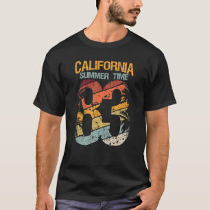 T-shirt Californie Heure d'été 83 Plage Père Noël Cruz Sur